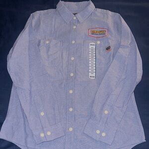 Blue Duluth Casual Button Down Shirt